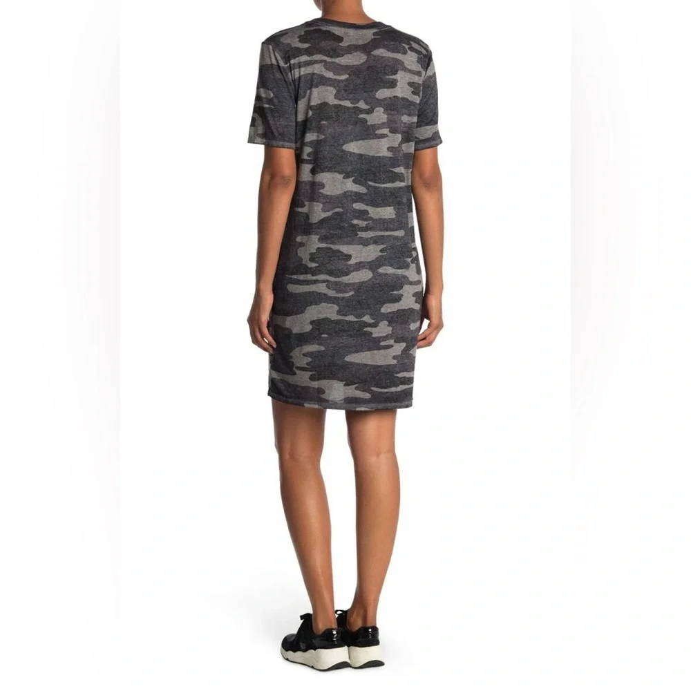 Lucky Brand Women's Short Sleeve Crew Neck Camo Summer Tee Shirt Dress - Picture 5 of 14